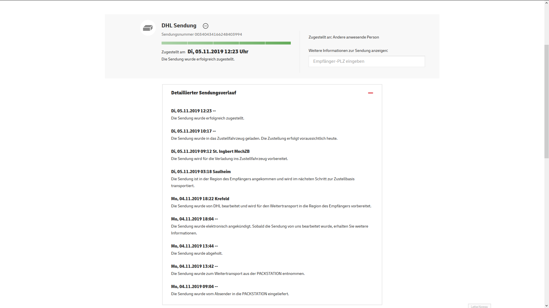 Dhl Sendungsverfolgung Dhl Sendungsverfolgung